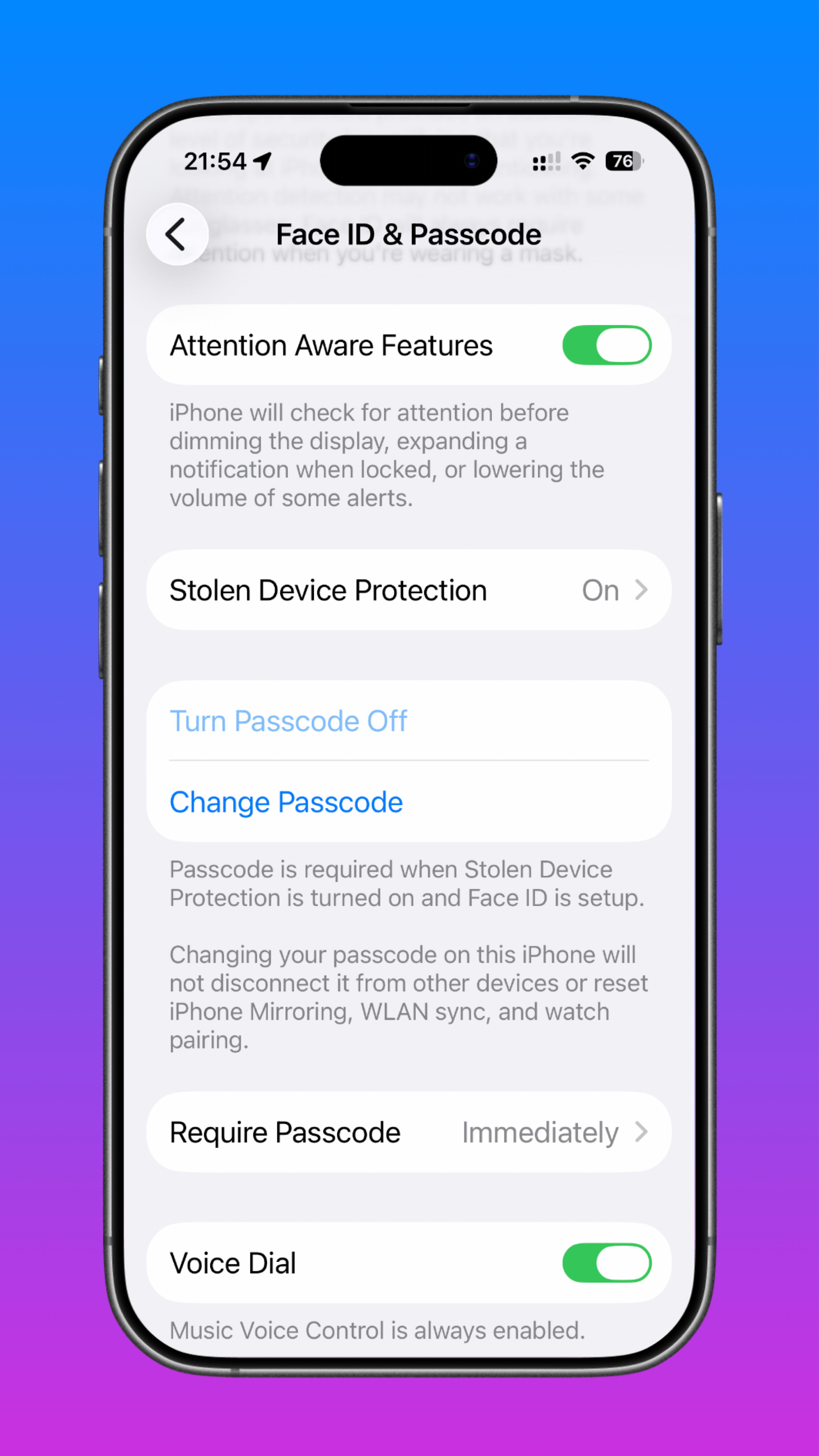 Attention Aware Features